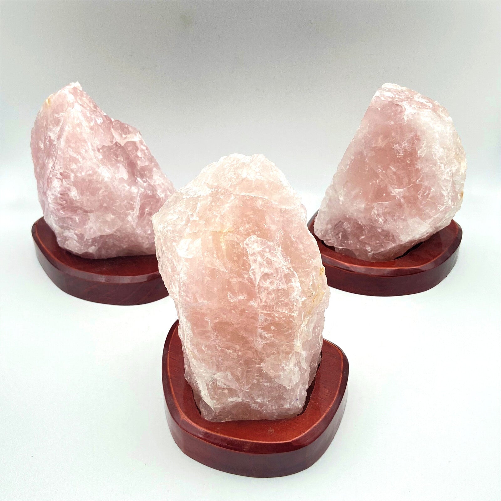 Quartz Rose Brut - Base Bois