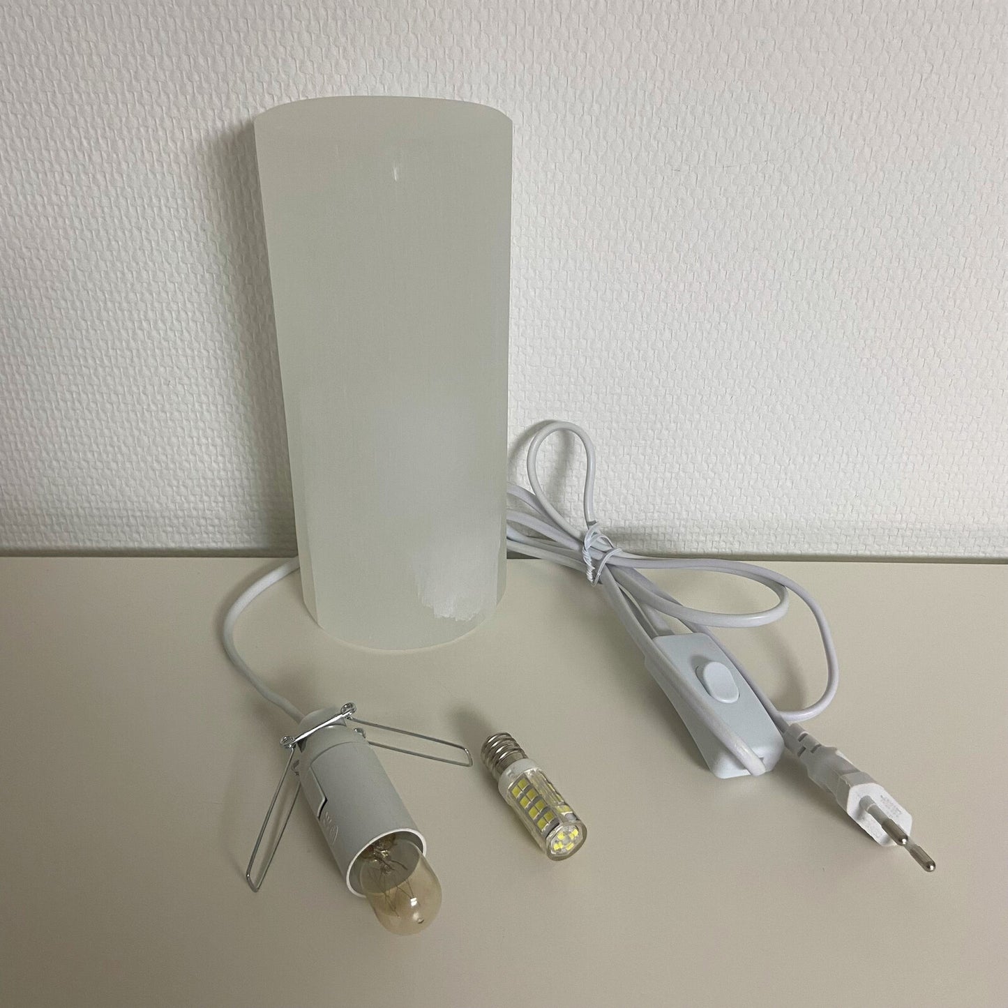 Lampe en Sélénite - Ronde (20 cm)