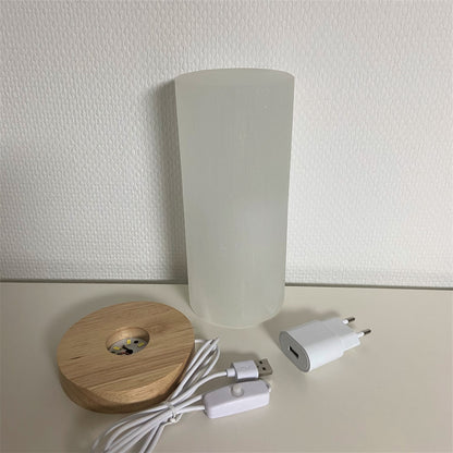 Lampe en Sélénite - Ronde (20 cm)