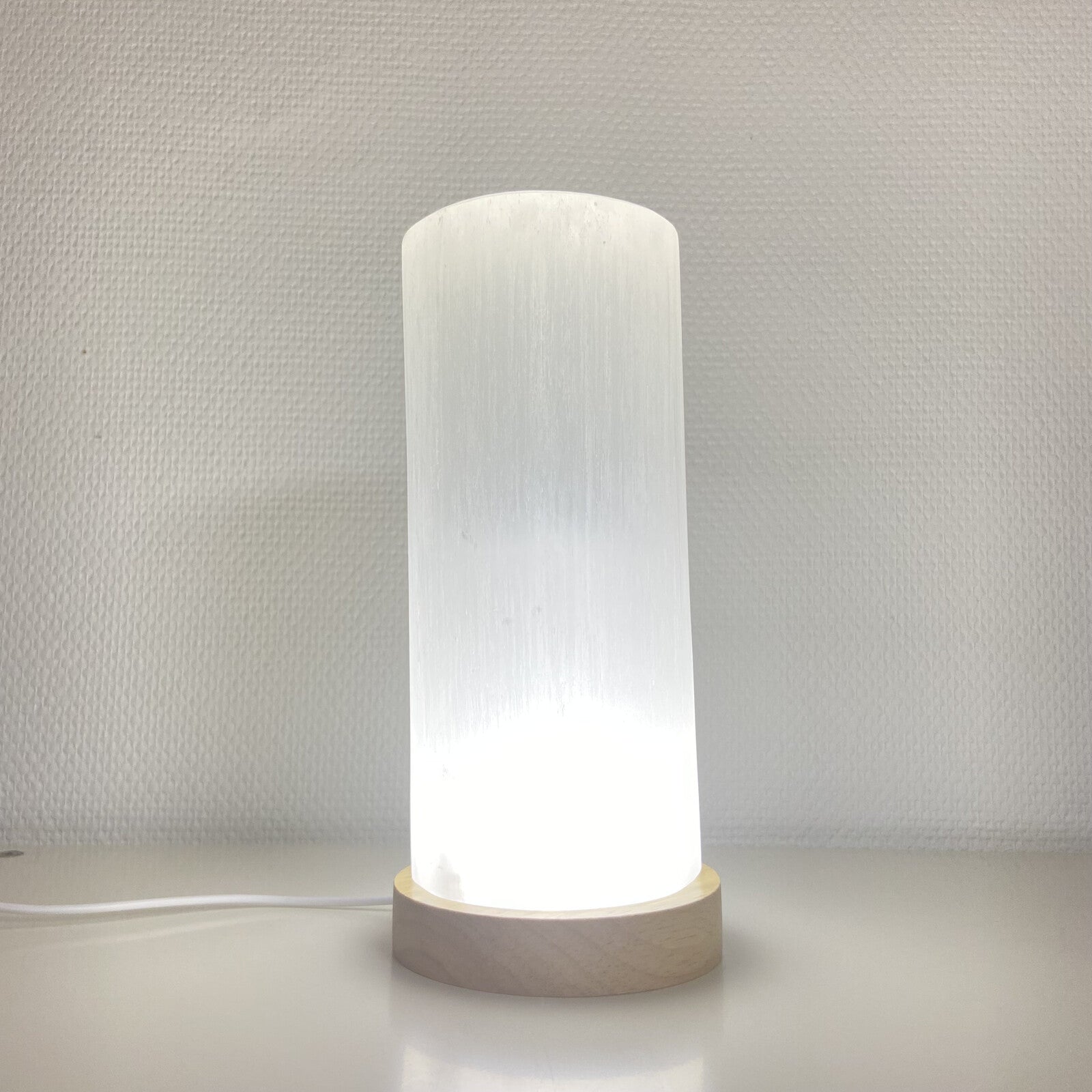 Lampe en Sélénite - Ronde (20 cm)