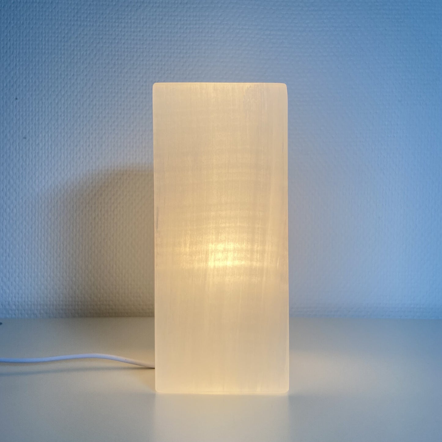 Lampe en Sélénite - Carrée (20 cm)