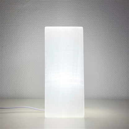 Lampe en Sélénite - Carrée (20 cm)
