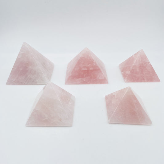 Lot de 5 Pyramides - Quartz Rose n°4