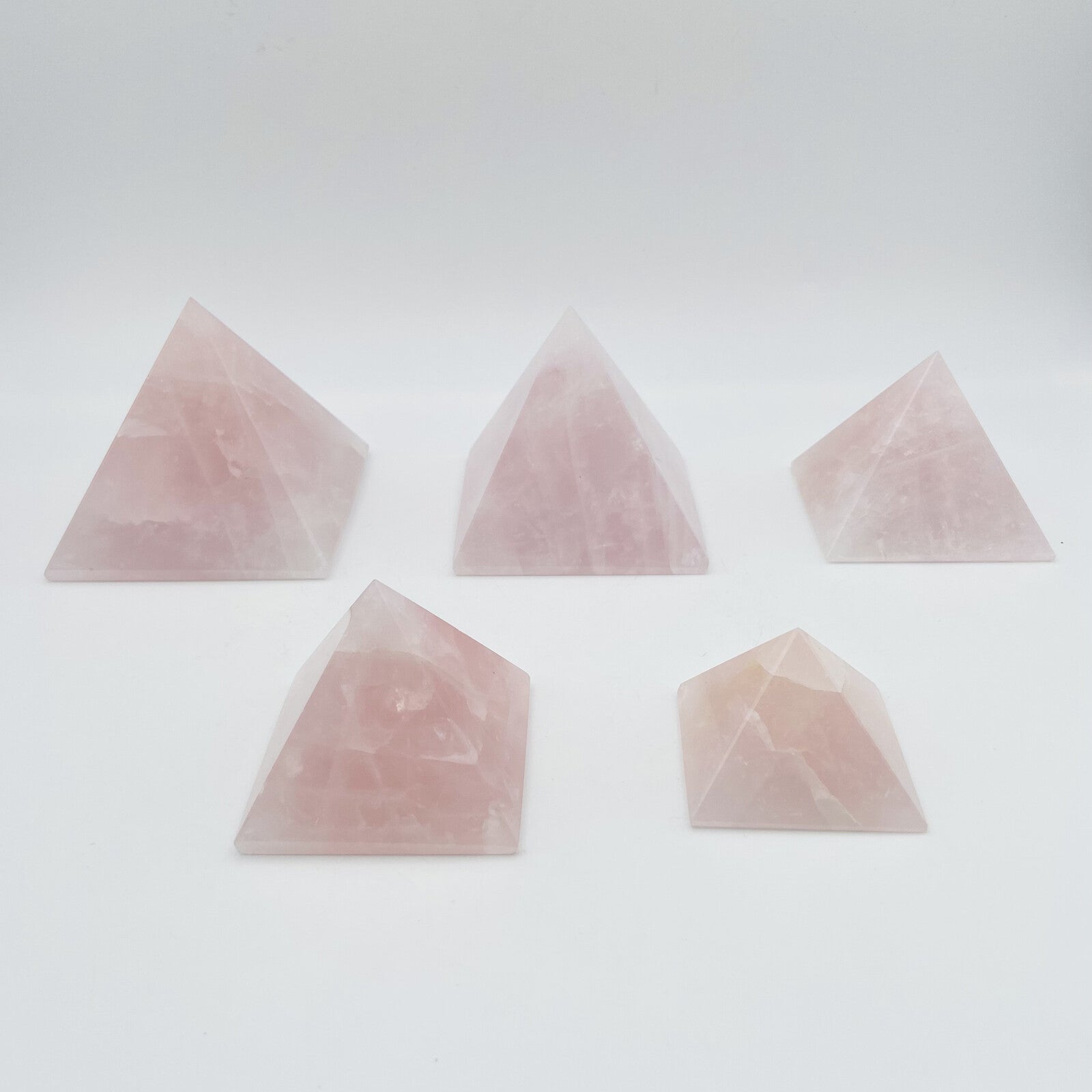Lot de 5 Pyramides - Quartz Rose n°5