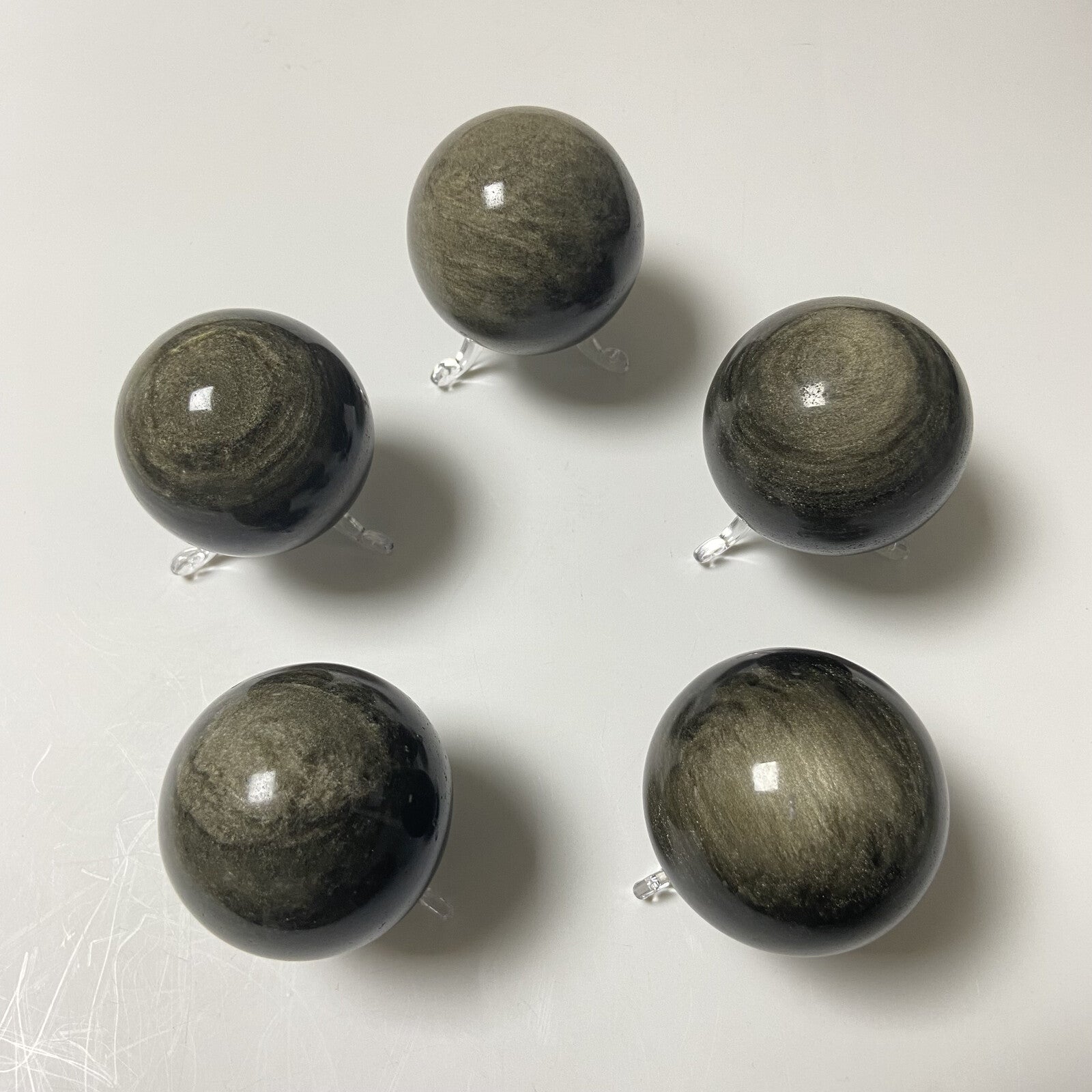 Sphère - Obsidienne Dorée