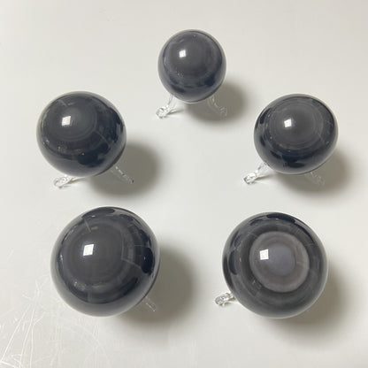 Sphère - Obsidienne Oeil Céleste / Arc-en-Ciel