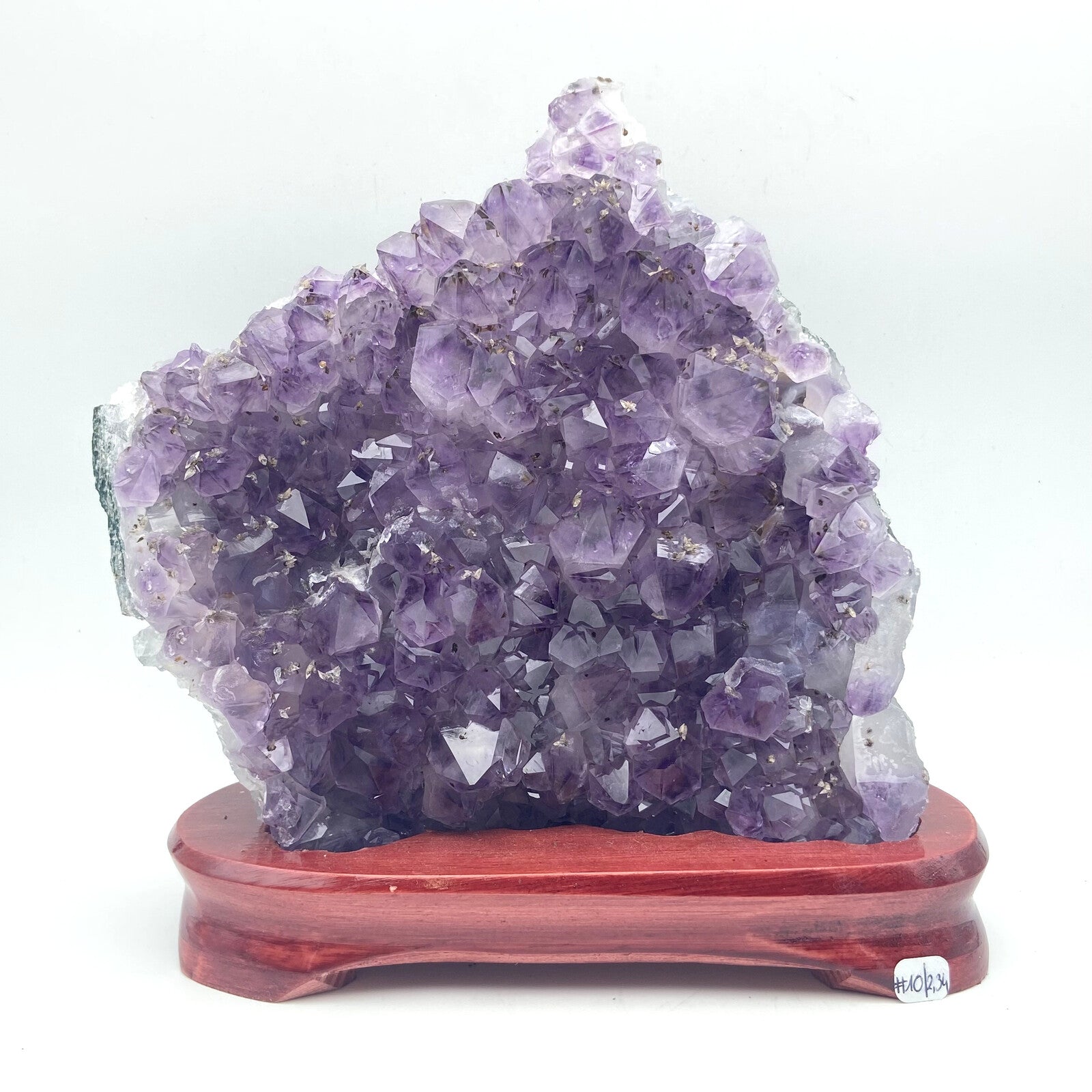 Améthyste Brute - Base Bois (pièce n°10) - 2,345 kg