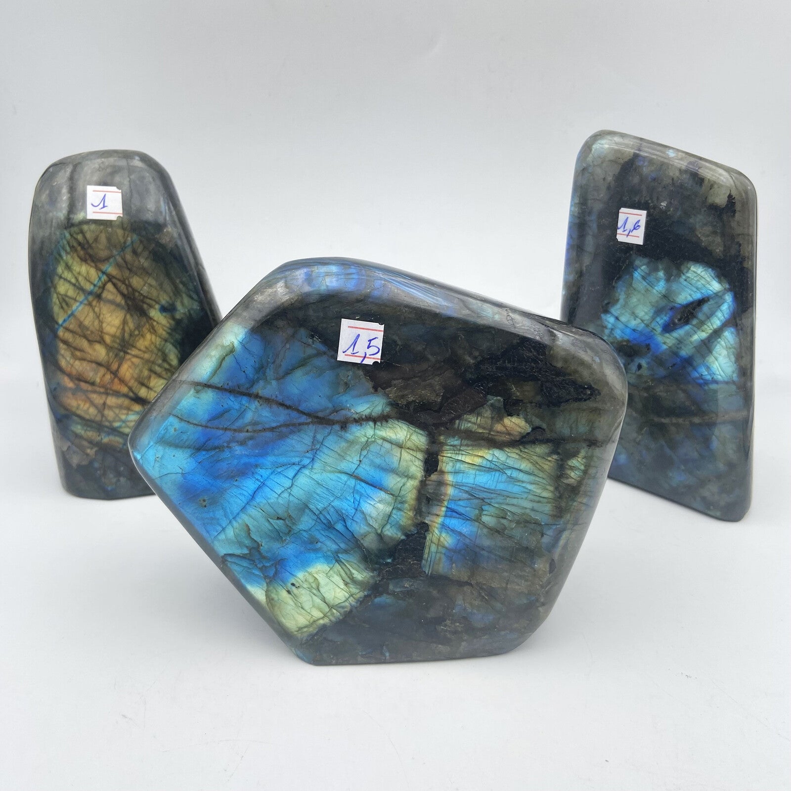 Lot de 3 Formes Libres - Labradorite n°7