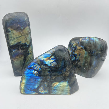 Lot de 3 Formes Libres - Labradorite n°10