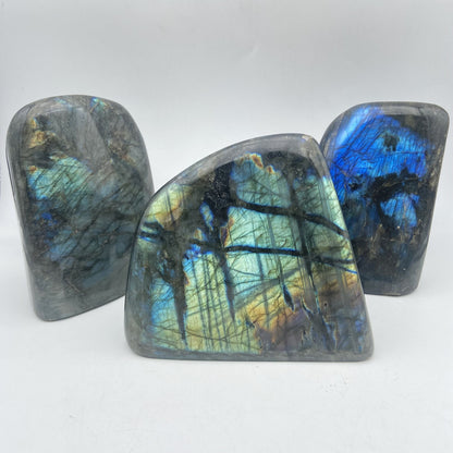 Lot de 3 Formes Libres - Labradorite n°11