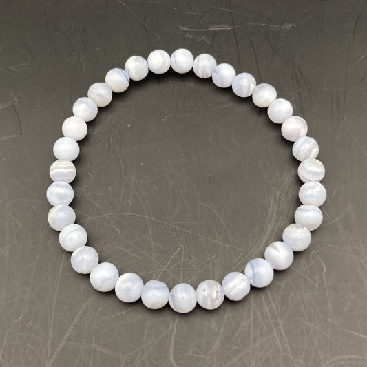 Bracelet - Calcédoine (6 mm)