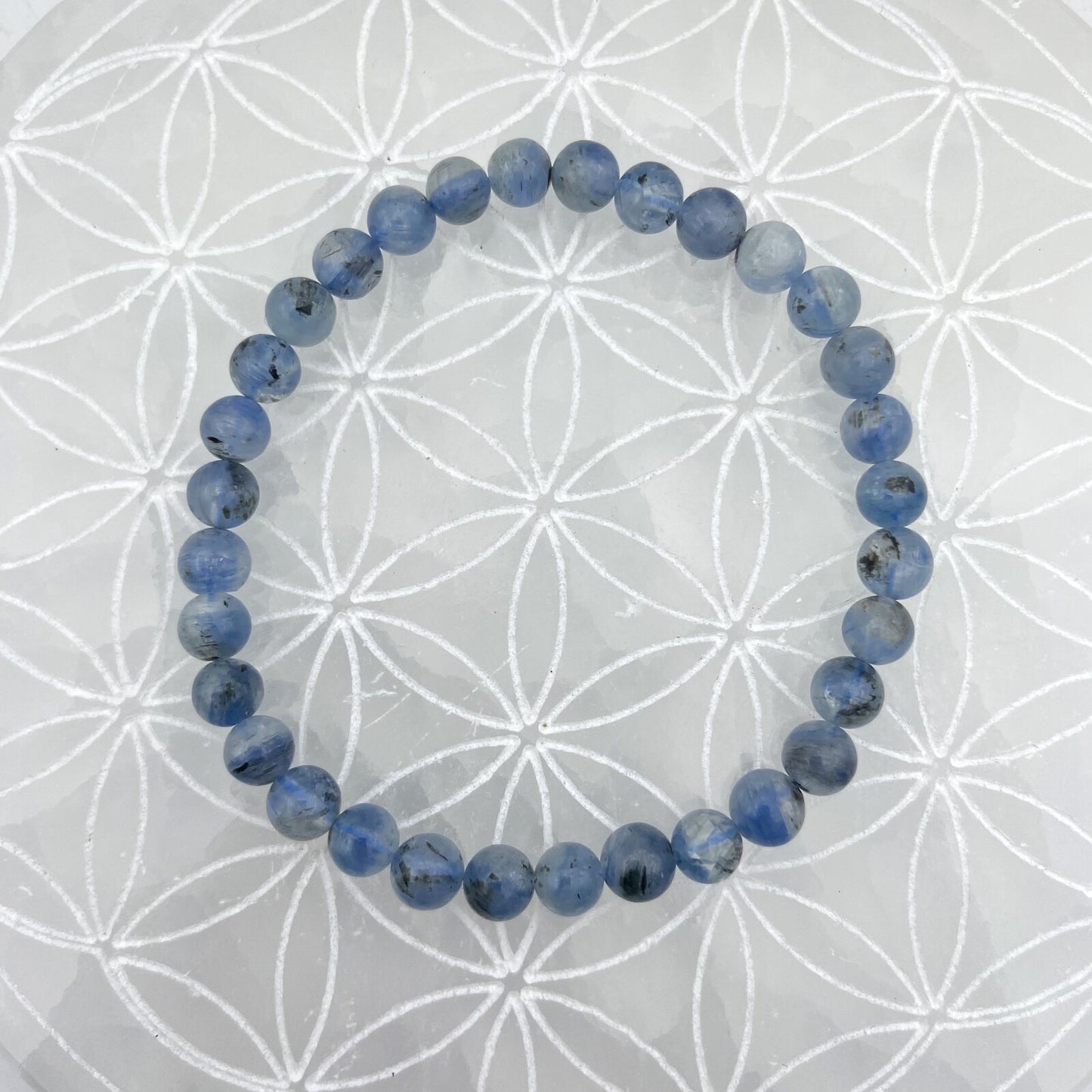 Bracelet - Cyanite Naturelle (6 mm)