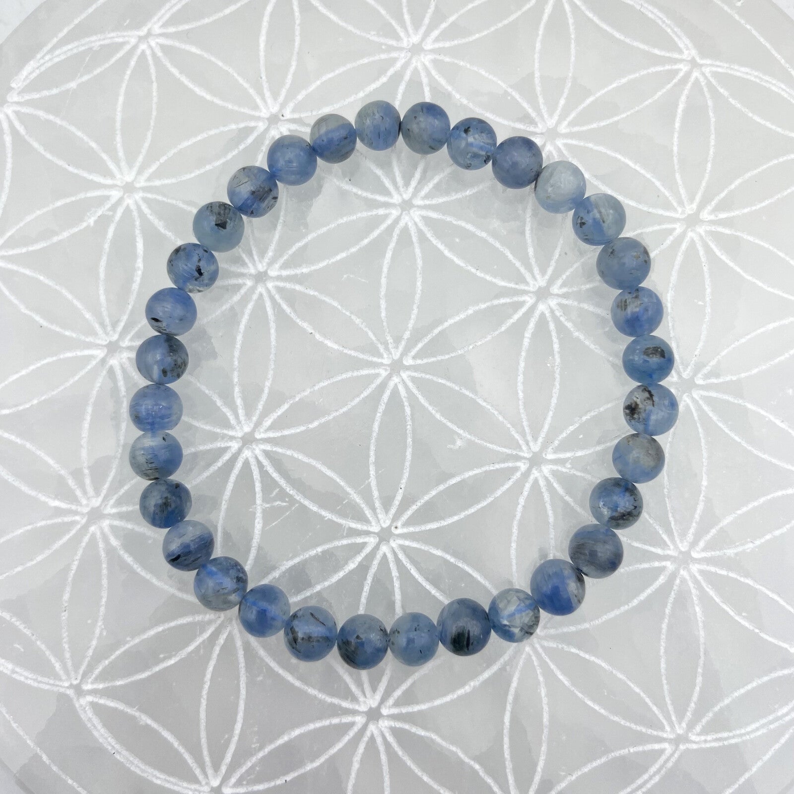 Bracelet - Cyanite Naturelle (6 mm)