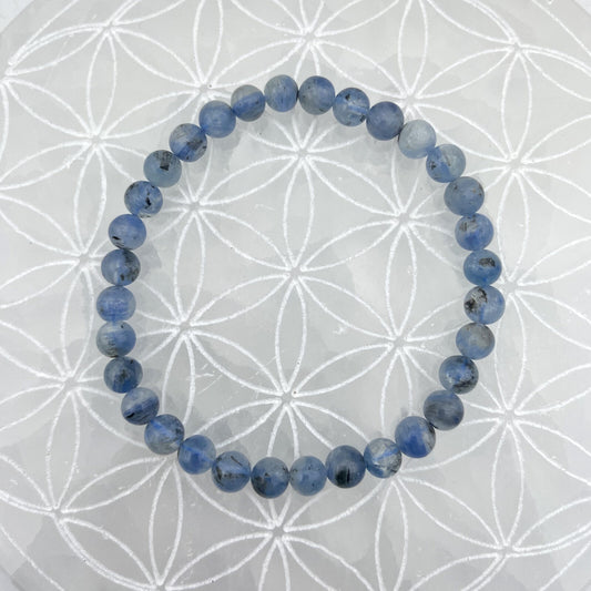 Bracelet - Cyanite Naturelle (6 mm)
