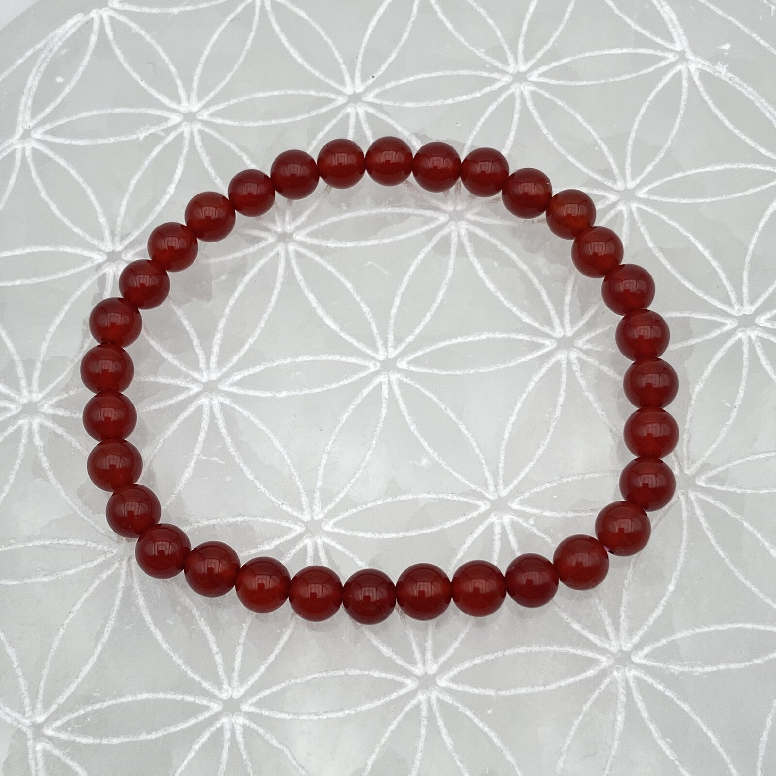 Bracelet - Cornaline (6 mm)