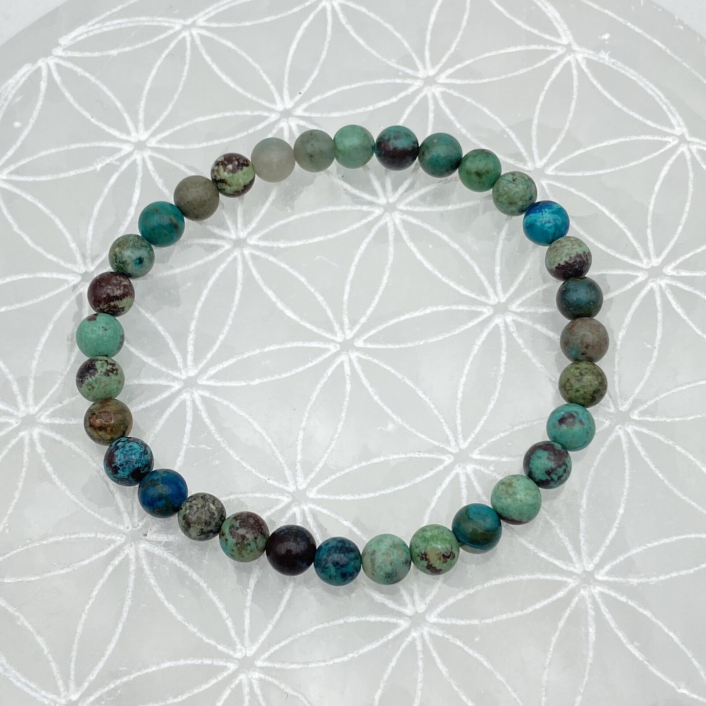 Bracelet - Chrysocolle (6 mm)