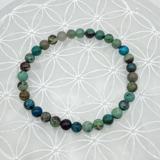 Bracelet - Chrysocolle (6 mm)