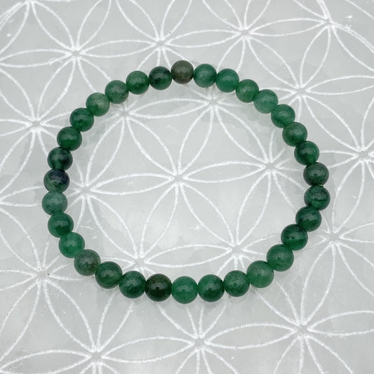 Bracelet - Mica Vert (6 mm) - EXTRA