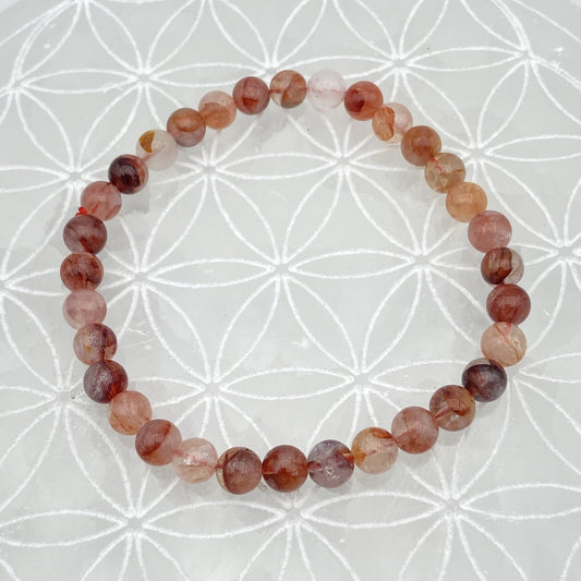 Bracelet - Quartz Hématoide (6 mm)