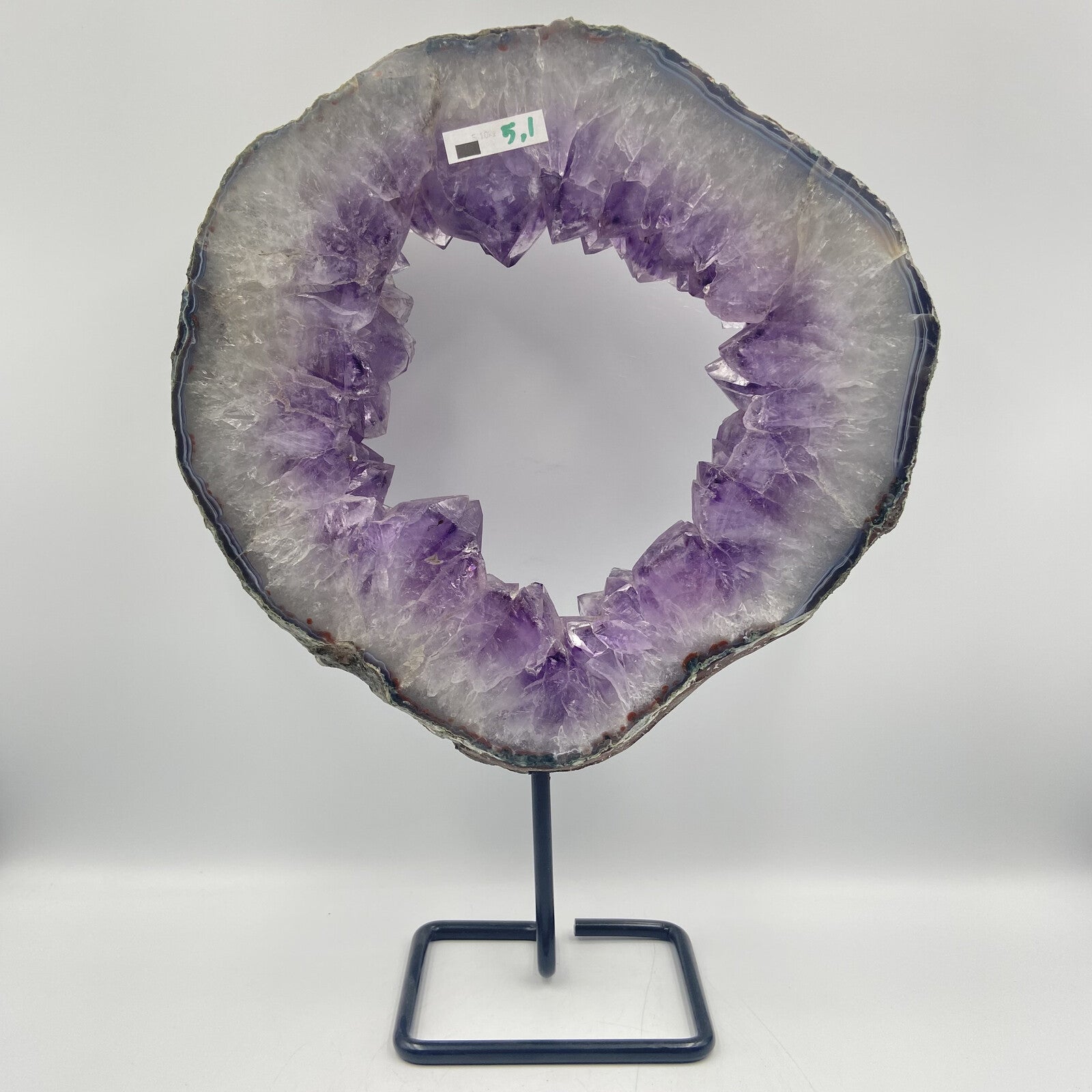 Tranche d'Améthyste - Base Métal (pièce n°4)