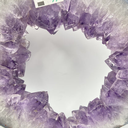 Tranche d'Améthyste - Base Métal (pièce n°4)