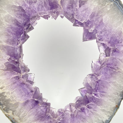 Tranche d'Améthyste - Base Métal (pièce n°7)