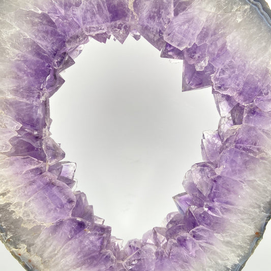 Tranche d'Améthyste - Base Métal (pièce n°7)