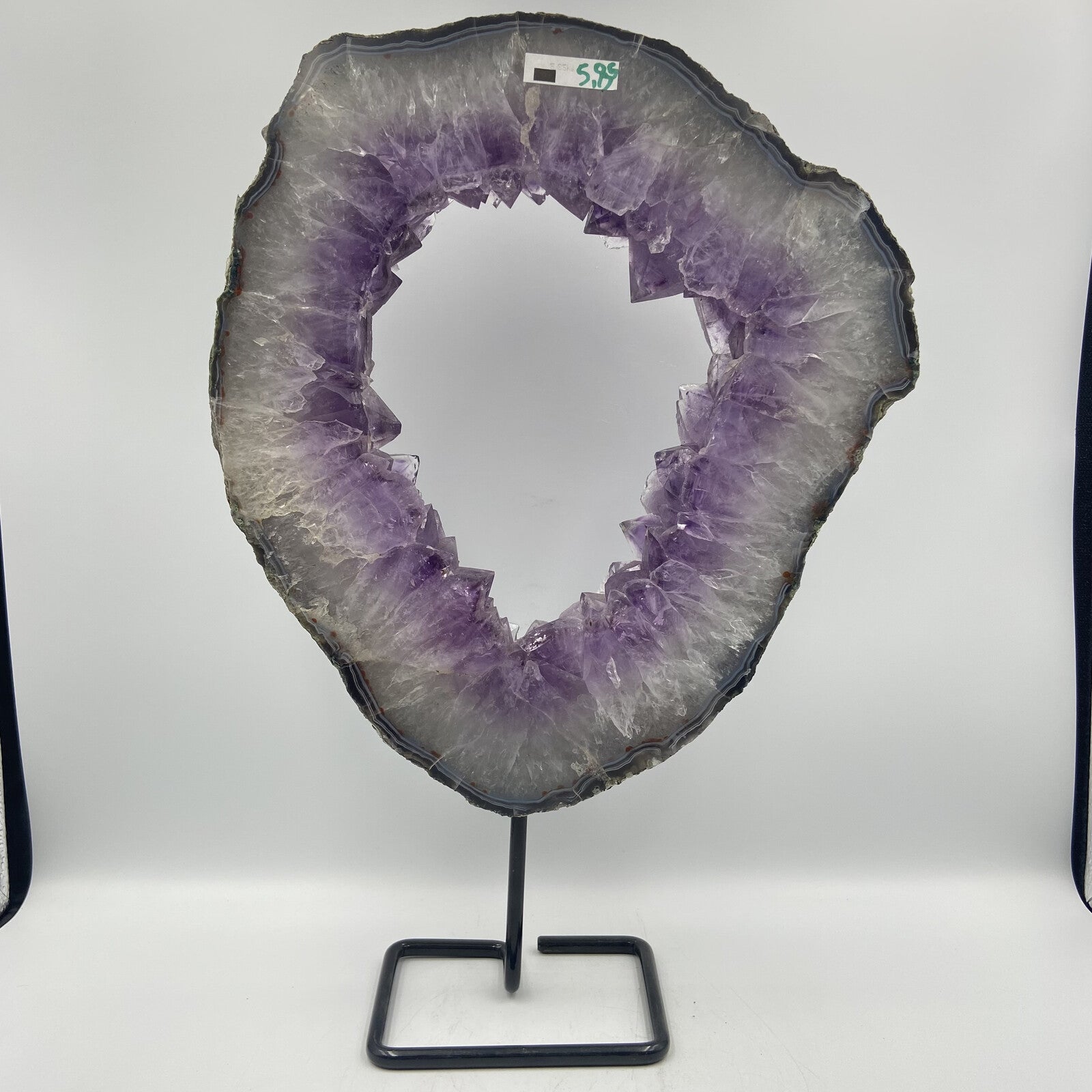 Tranche d'Améthyste - Base Métal (pièce n°7)