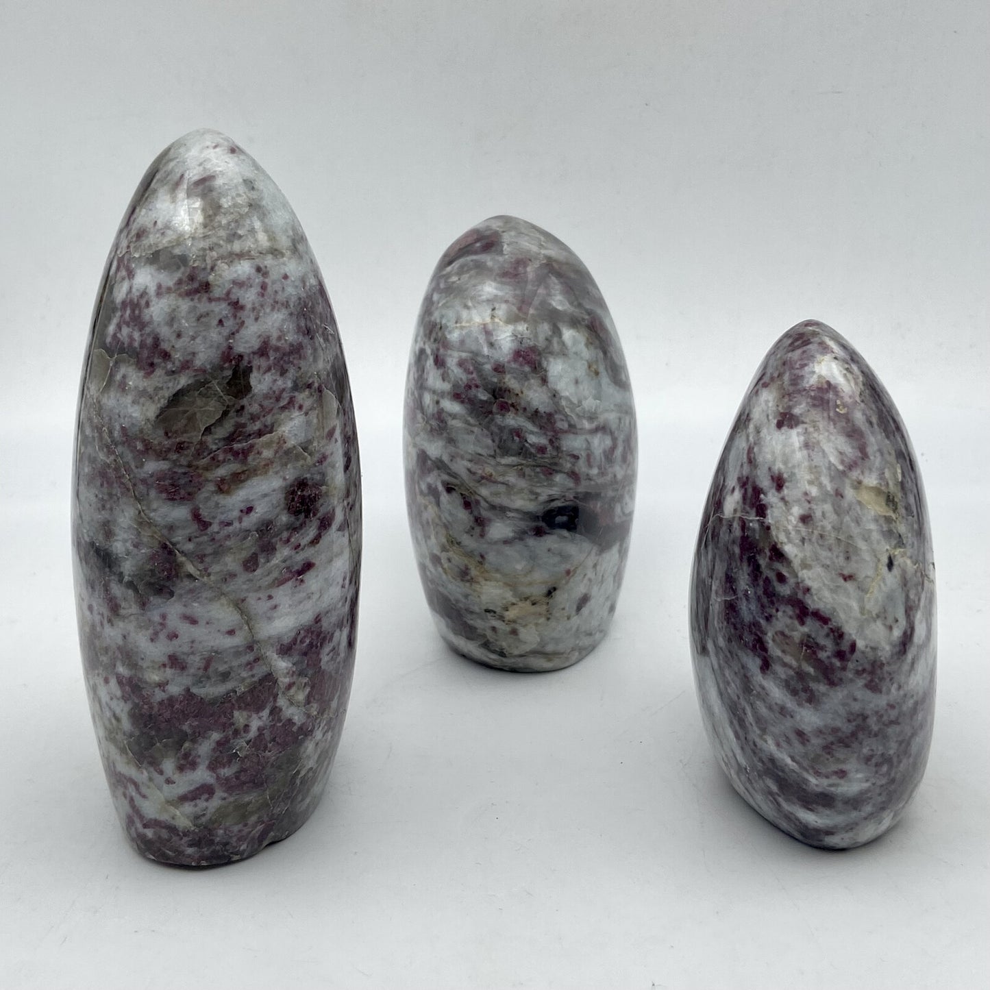 Lot de 3 Formes Libres - Tourmaline Rose n°1