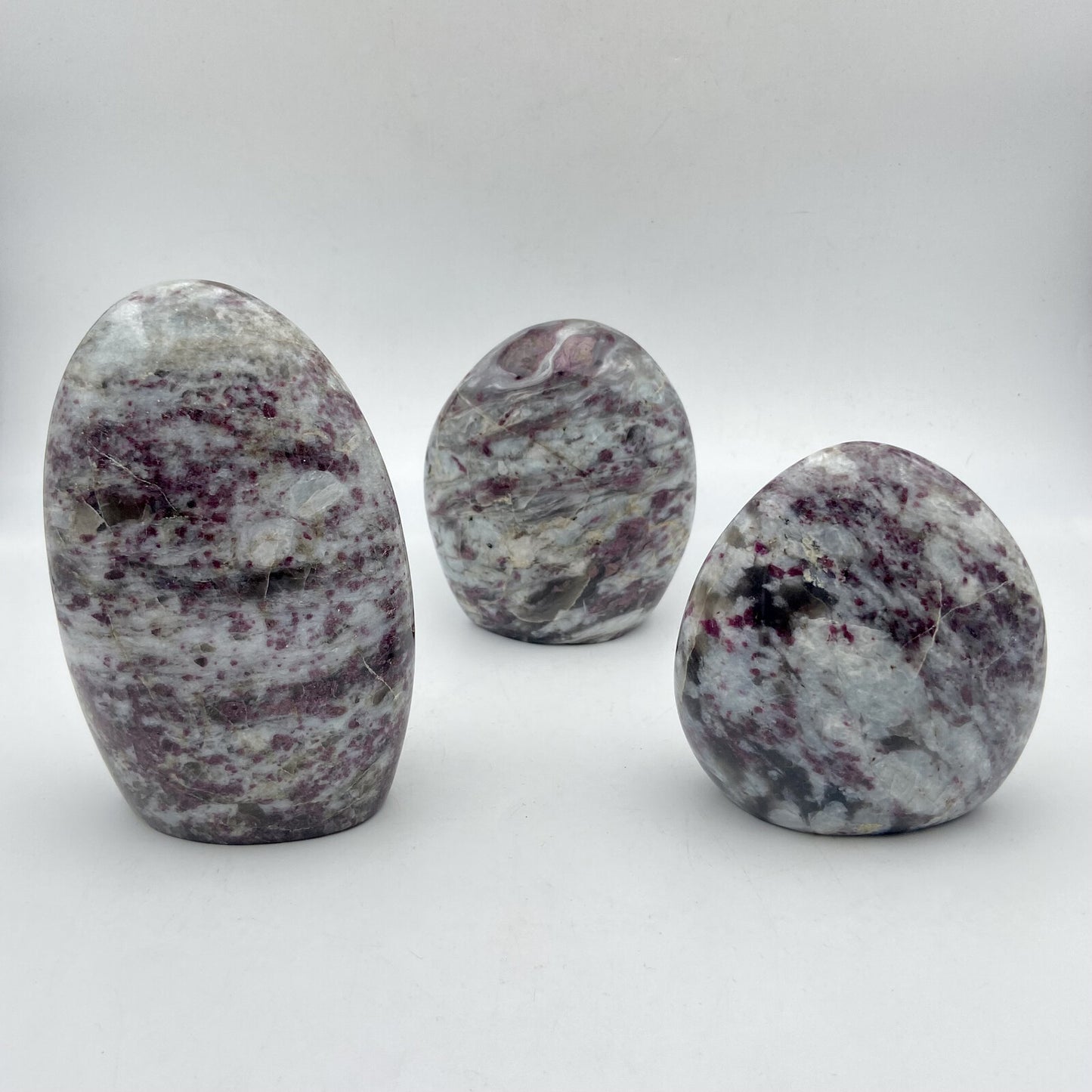 Lot de 3 Formes Libres - Tourmaline Rose n°1