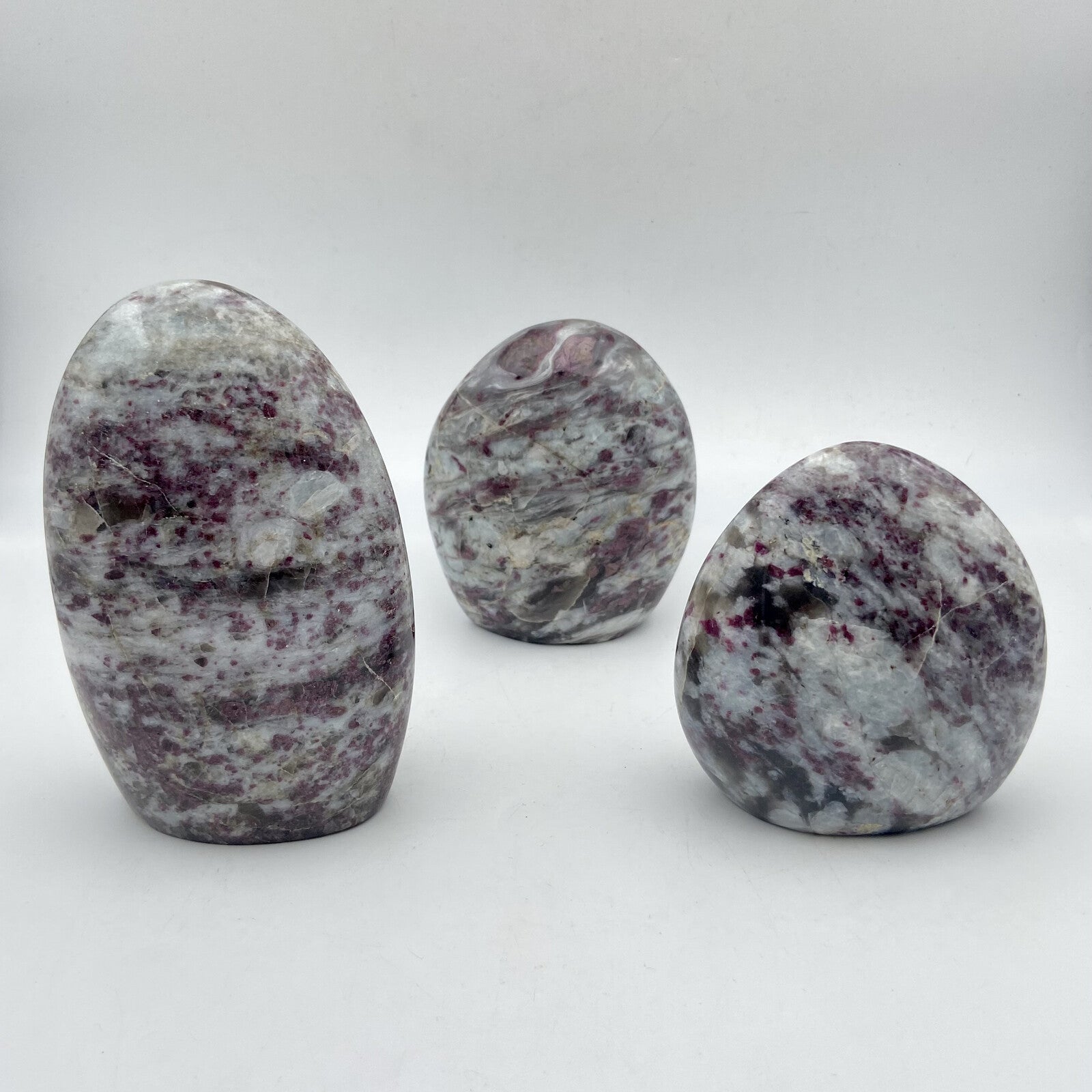 Lot de 3 Formes Libres - Tourmaline Rose n°1