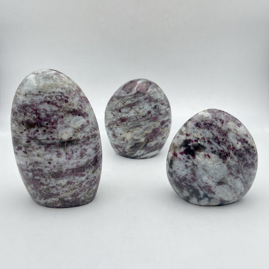 Lot de 3 Formes Libres - Tourmaline Rose n°1