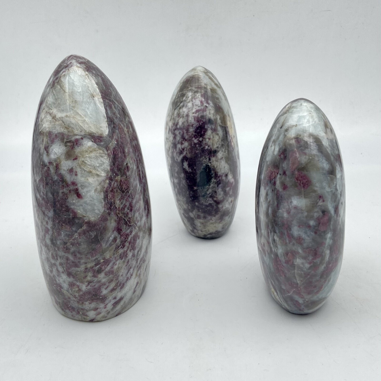 Lot de 3 Formes Libres - Tourmaline Rose n°2