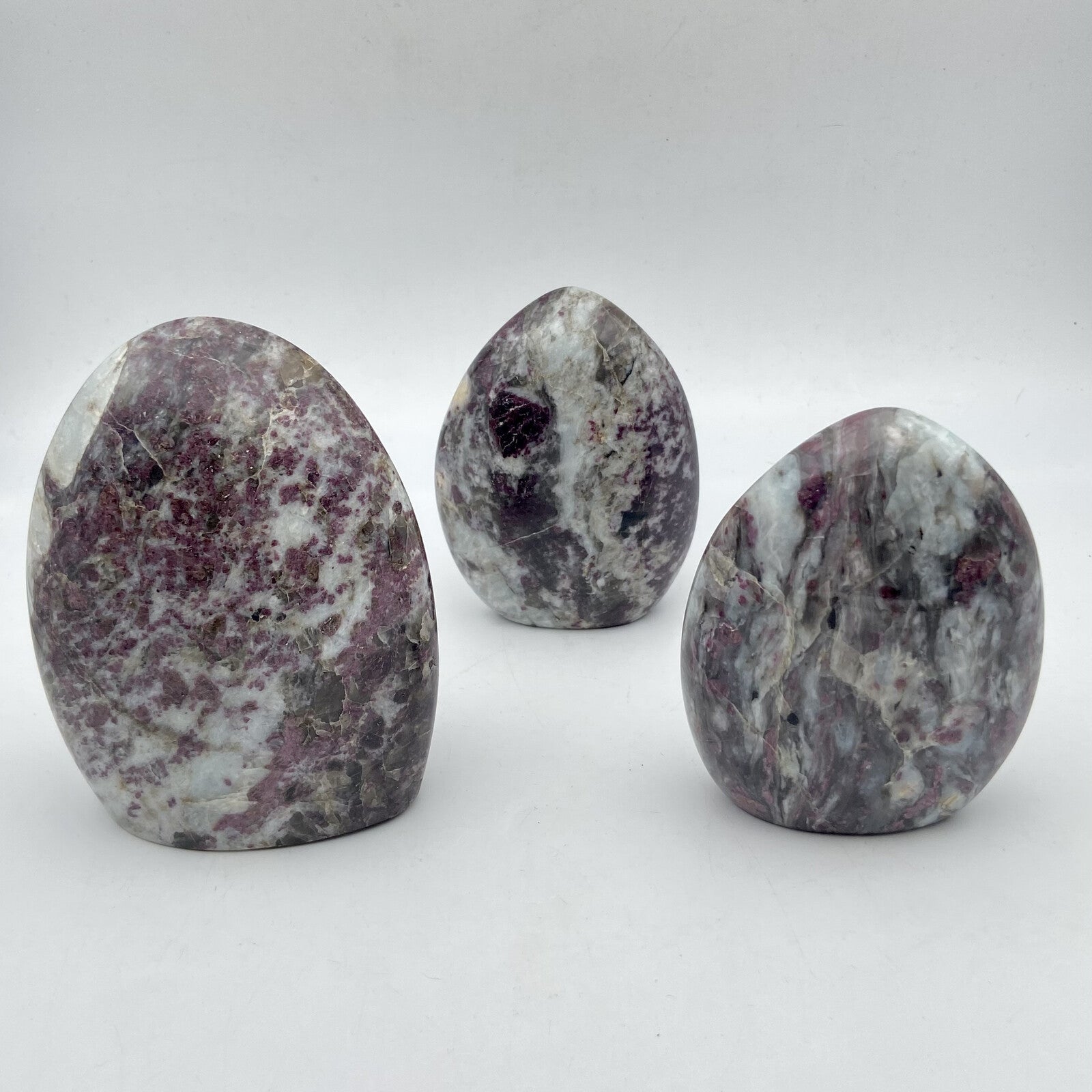Lot de 3 Formes Libres - Tourmaline Rose n°2