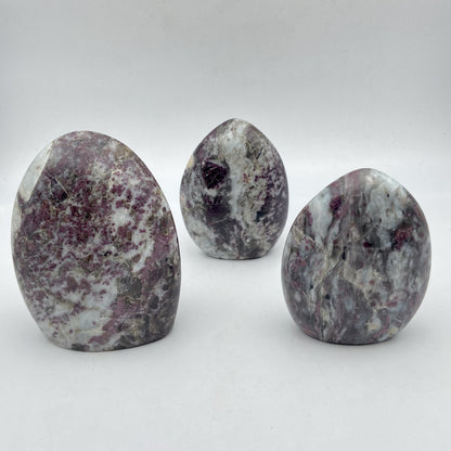 Lot de 3 Formes Libres - Tourmaline Rose n°2