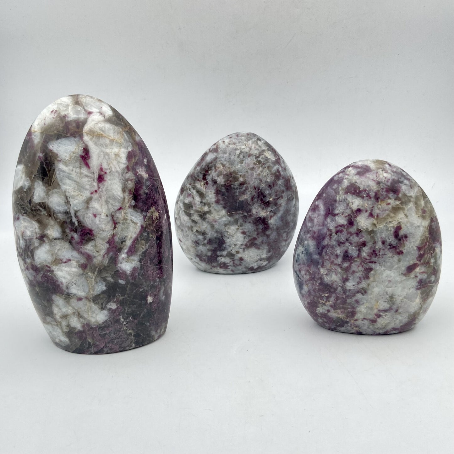 Lot de 3 Formes Libres - Tourmaline Rose n°3