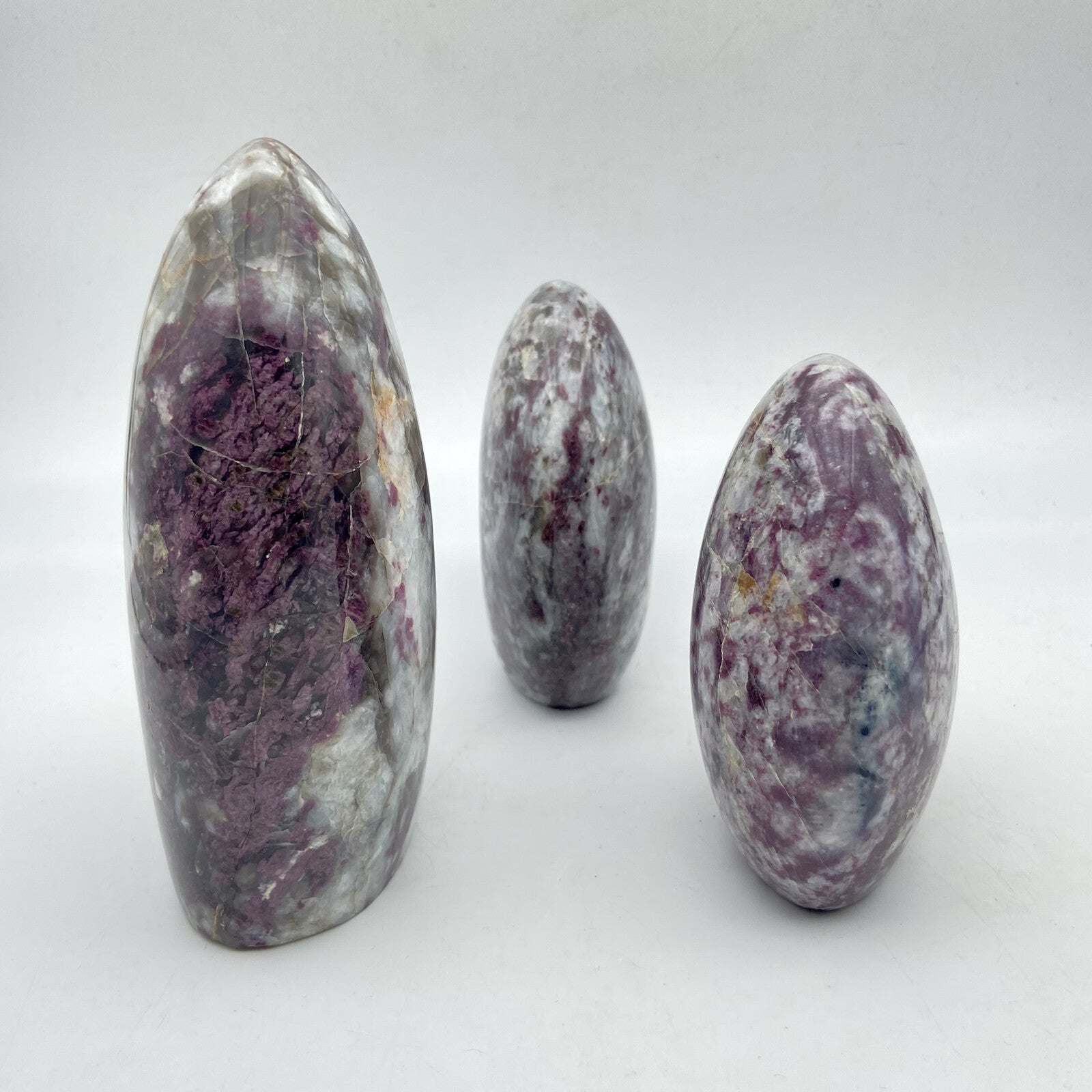 Lot de 3 Formes Libres - Tourmaline Rose n°3