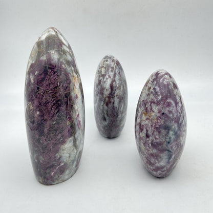 Lot de 3 Formes Libres - Tourmaline Rose n°3