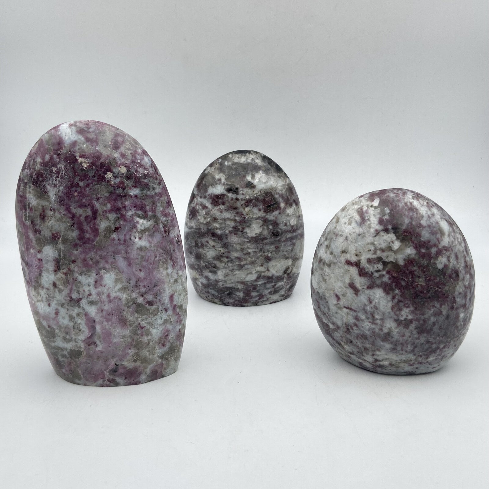Lot de 3 Formes Libres - Tourmaline Rose n°4