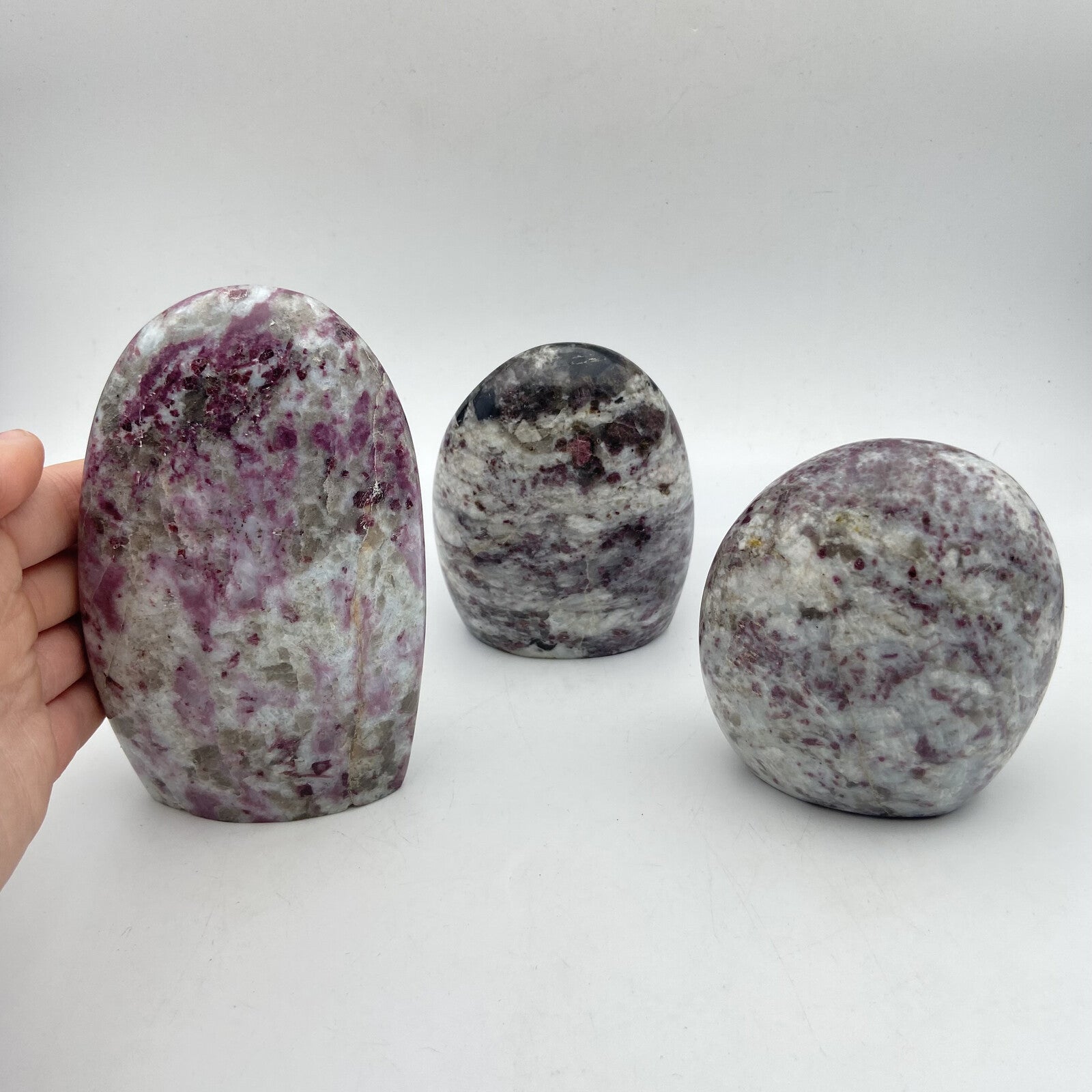 Lot de 3 Formes Libres - Tourmaline Rose n°4
