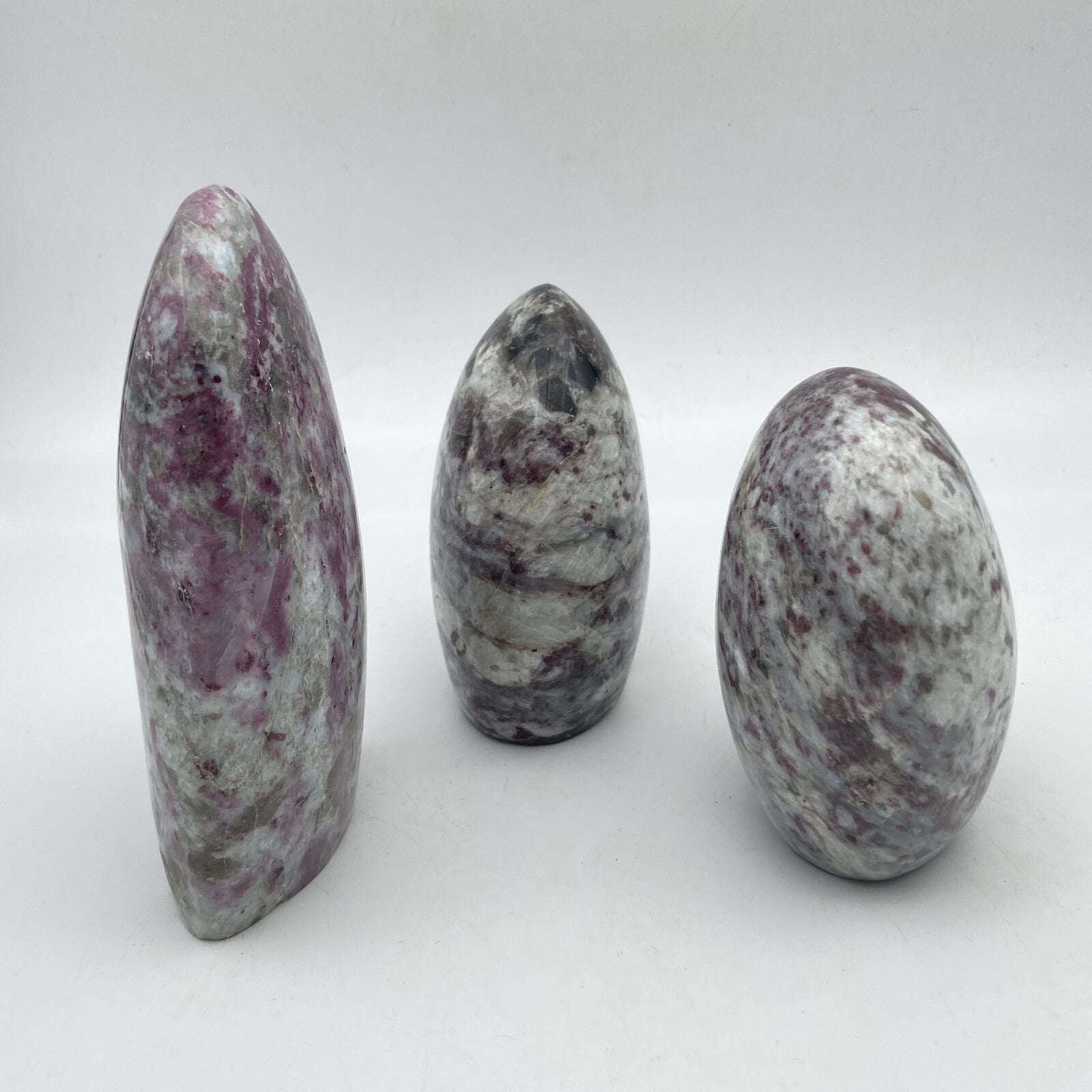 Lot de 3 Formes Libres - Tourmaline Rose n°4