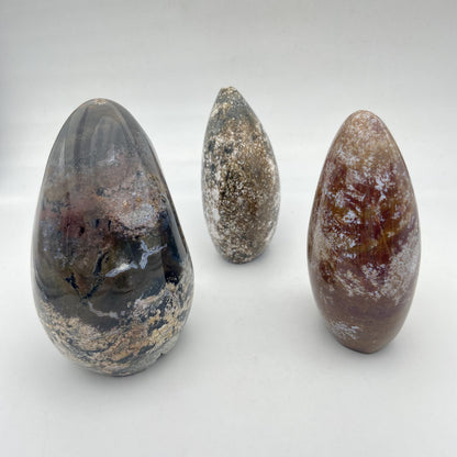 Lot de 3 Formes Libres - Jaspe Océan / Orbiculaire n°1