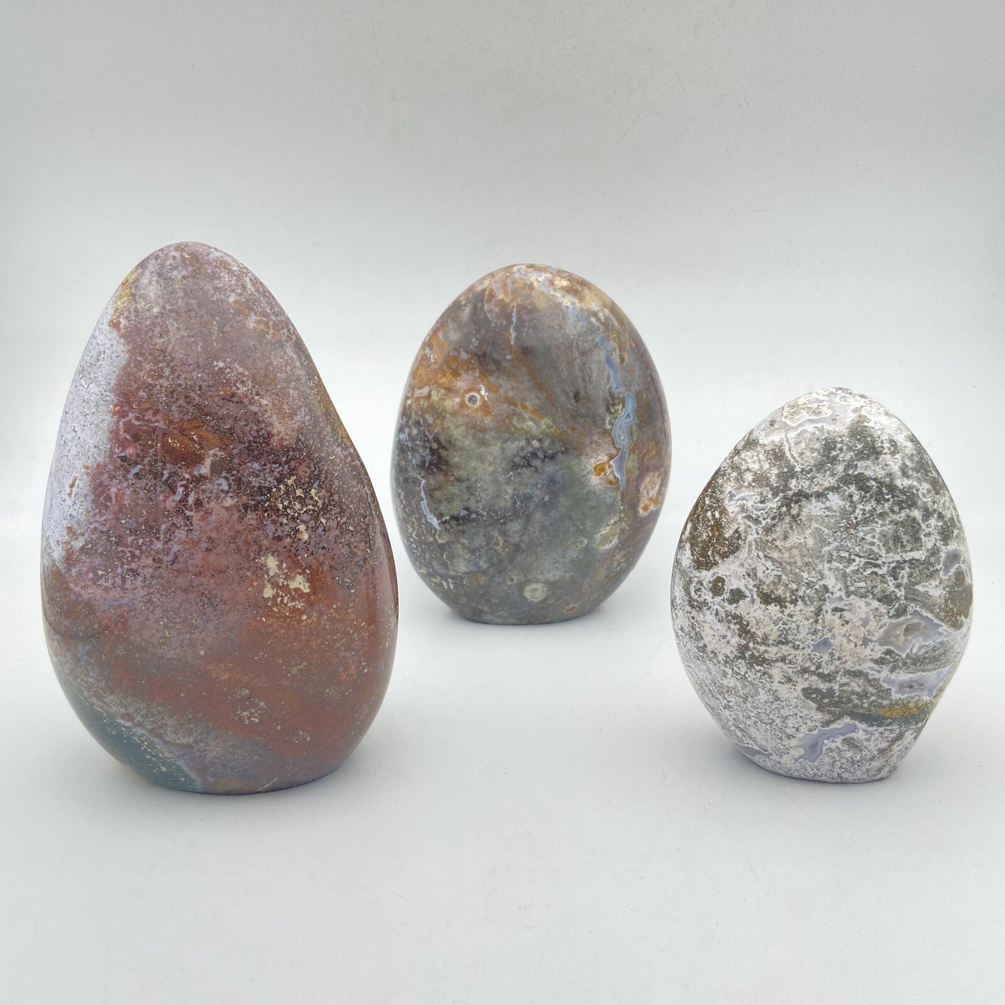 Lot de 3 Formes Libres - Jaspe Océan / Orbiculaire n°3