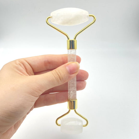 Rouleau de Massage - Cristal de Roche avec sa boite