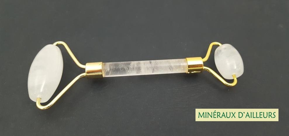 Rouleau de Massage - Cristal de Roche avec sa boite