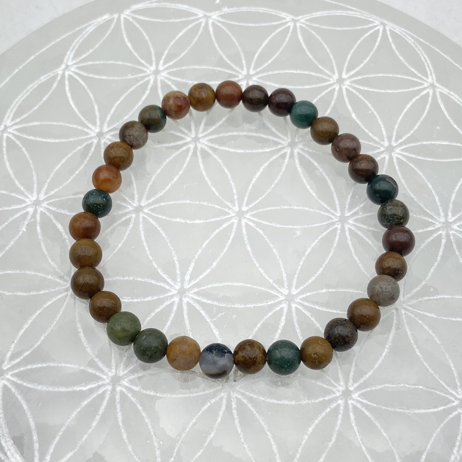 Bracelet - Jaspe Polychrome (6 mm)