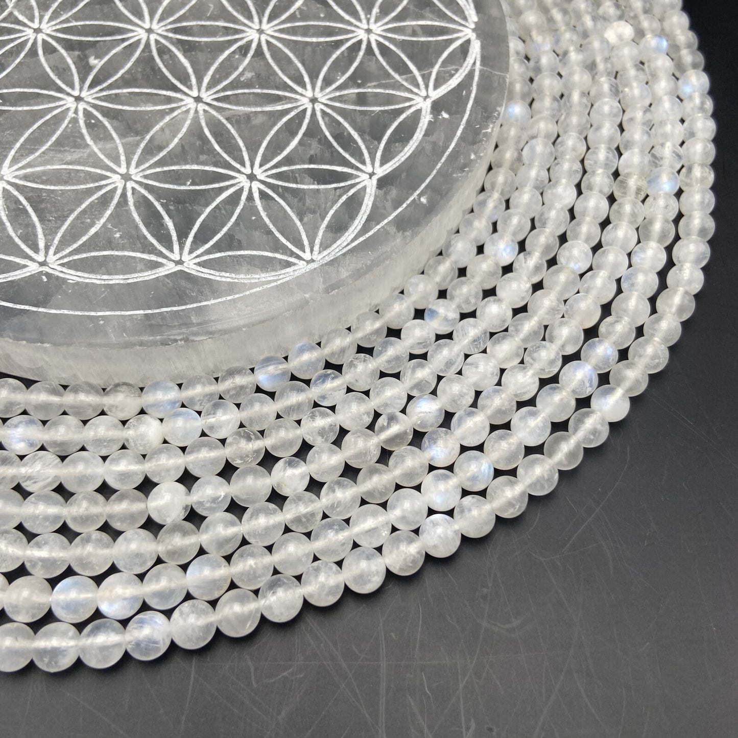 Rang - Pierre de Lune Transparente EXTRA (6 mm)