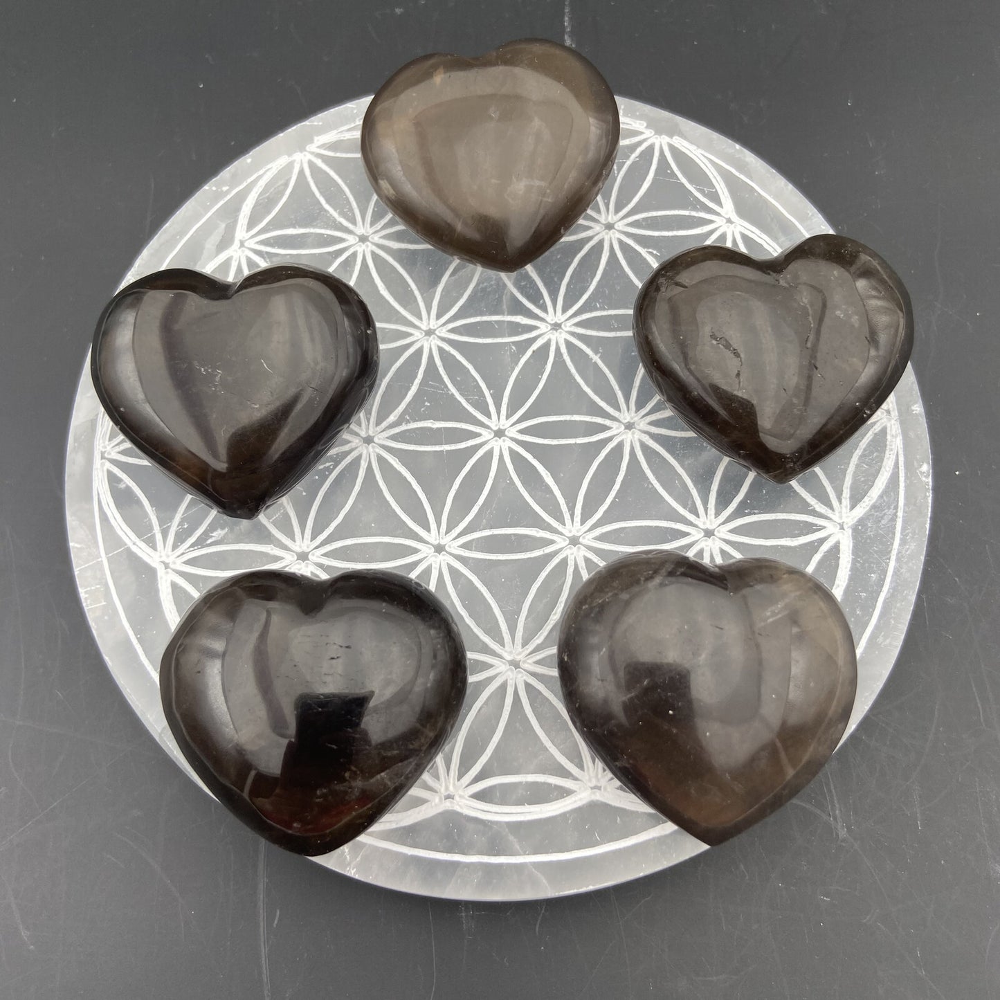 Petit Coeur - Quartz Fumé - Taille M