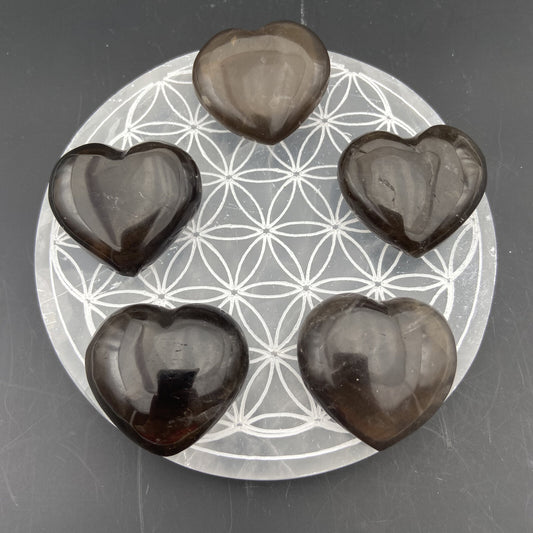 Petit Coeur - Quartz Fumé - Taille M