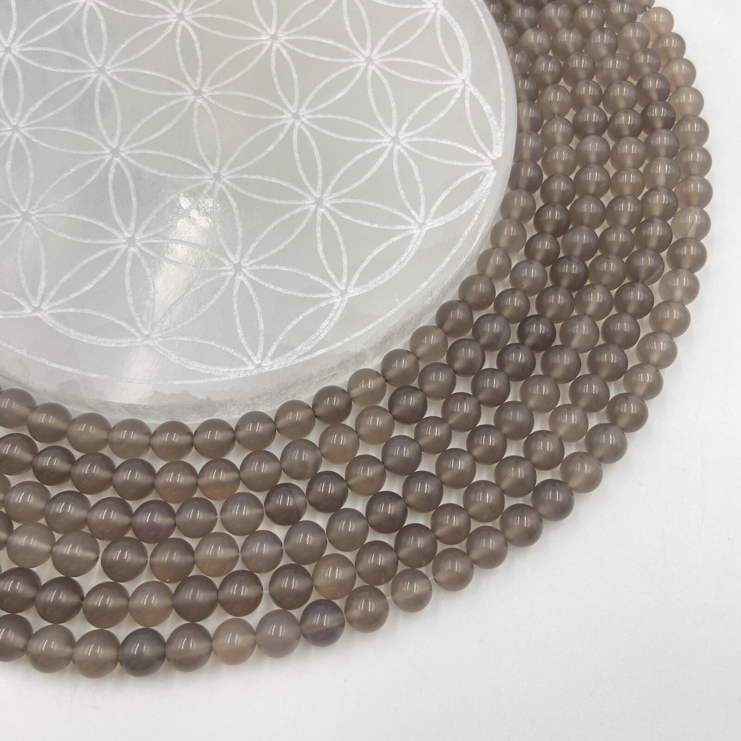 Rang - Agate Grise (8 mm)